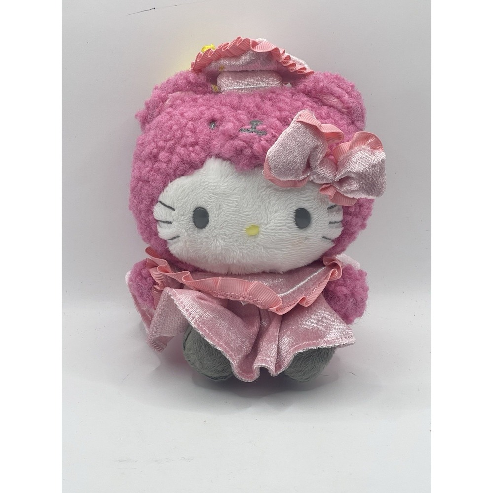 Cute Sanrio Original Panda Kitty Plush Toys Stuffed Anime Soft Doll BinA